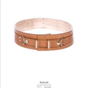 Wide leather Belstaff Belt